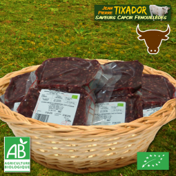 Caissette de steaks hachés...